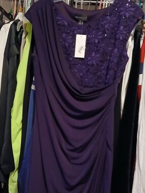 Connected Apparel Plum Dress